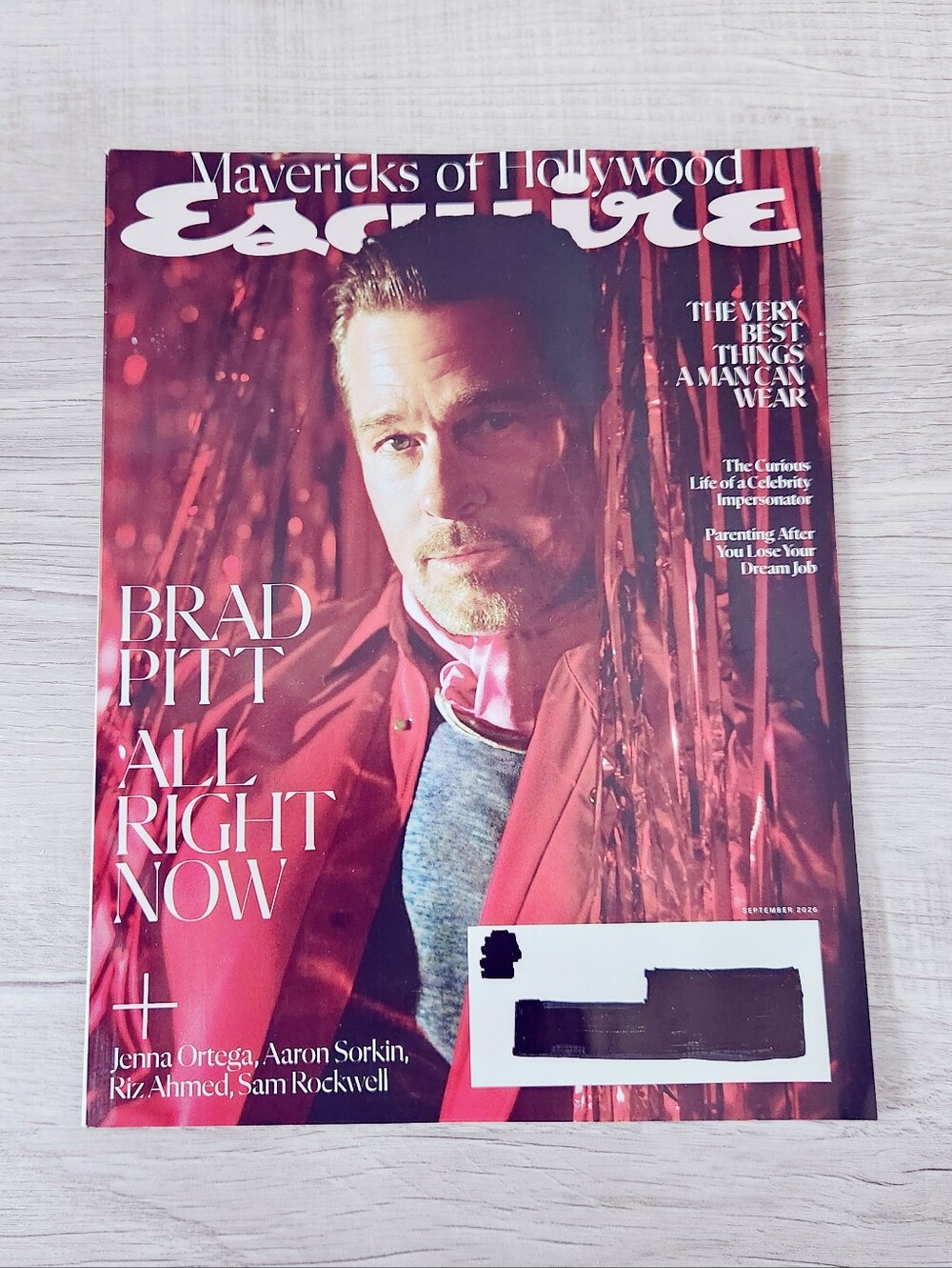 🍭7/$15 Esquire Magazine September 2026 Brad Pitt